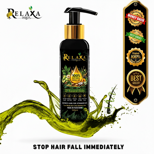 RELAXA Herbal Hair Oil | Best Hair Oil for Hair Fall & Hair Growth in Pakistan